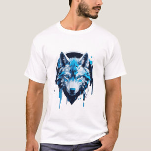 T-shirt with Wolf Design