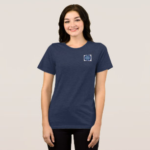 T-Shirt WOMENS FLOWER STYLE DESIGN Tri-Blend Shirt