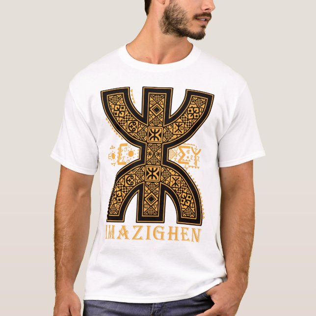 T-SHIRT Z AMAZIGH MY BEAUTIFUL MOTIVE OF BER CULTU (Front)