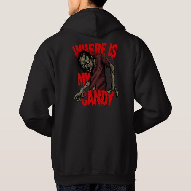T-Shirt Zombie Candy Hoodie – Where Is My Candy (Back)