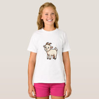 T-ShirtCute Cartoon Goat Kids T-Shirt