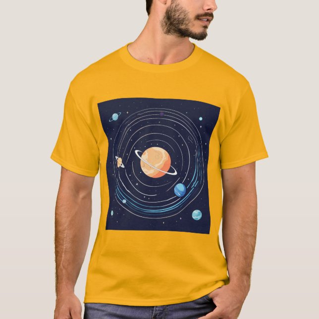 T-ShirtGalactic Wanderer: Explore the Universe in  T-Shirt (Front)
