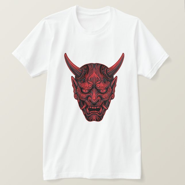 T-ShirtJapanese Oni Mask – Traditional Mythical De T-Shirt (Design Front)