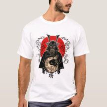T-ShirtSamurai and Rising Sun – Japanese Art Illus