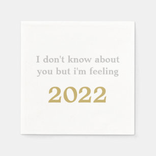 T SWIFT NYE NEW YEARS EVE 2022 FUNNY COCKTAIL NAPKIN