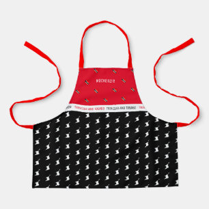 T&T Map with Heart Flag and Your Name Apron