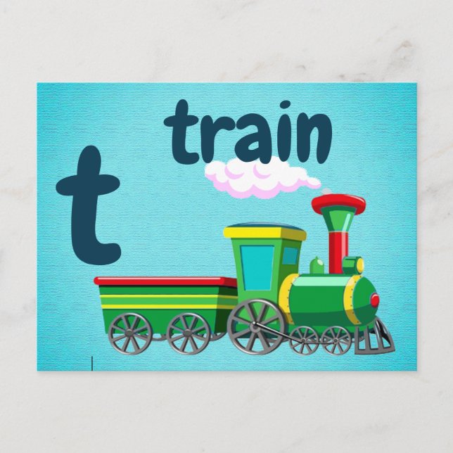 t - train flash card (Front)