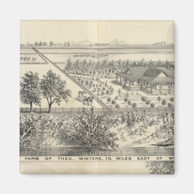 T Winters farm Magnet (Front)