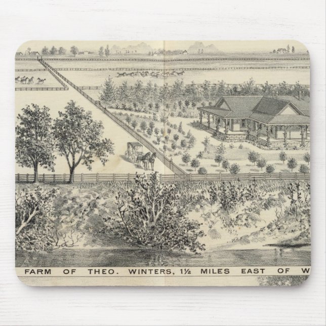 T Winters farm Mouse Pad (Front)