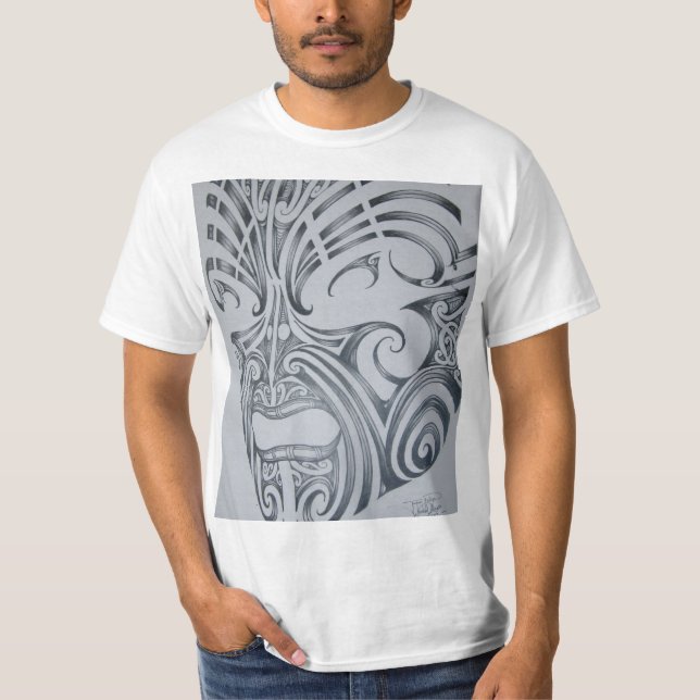 Ta Moko.maori face tattoo T-Shirt (Front)