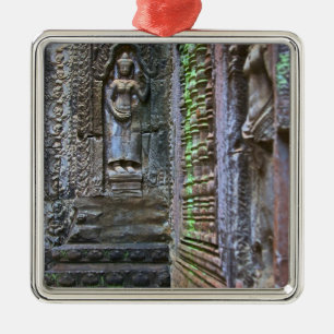 Ta Prohm Temple, Siem Reap Province, Cambodia 2 Metal Ornament