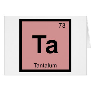 Ta - Tantalum Chemistry Periodic Table Symbol