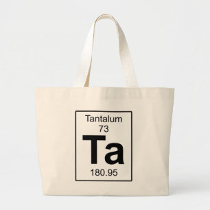 Ta - Tantalum Large Tote Bag