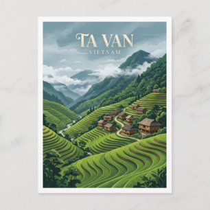 Ta Van Village Sapa Vietnam Postcard