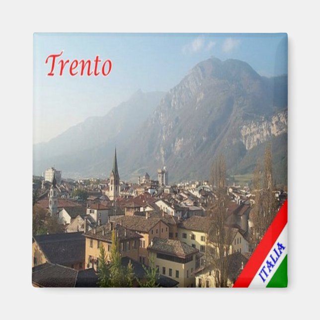 TAA011 TRENTO, Trentino Alto Adige, Italy, Fridge Magnet (Front)