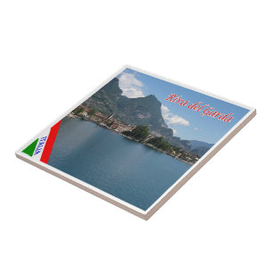 TAA023 RIVA DEL GARDA, Lake View, Italy, Ceramic Tile