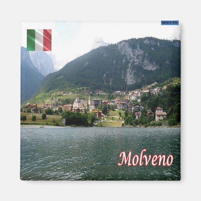 TAA030 MOLVENO, Trentino Alto Adige, Fridge Magnet (Front)