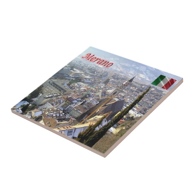 TAA033 MERAN MERANO, Aerial View, Ceramic Tile (Side)