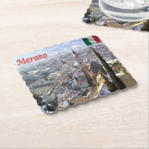 TAA033 MERAN MERANO, Aerial View, Paper Coaster