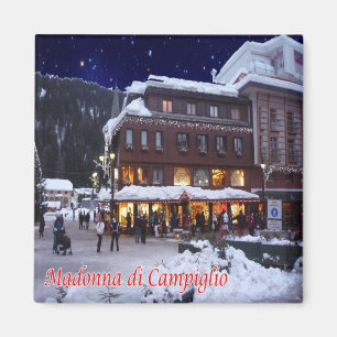 TAA035 MADONNA DI CAMPIGLIO With Snow, Fridge Magnet