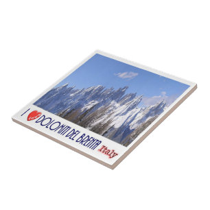 TAA046 BRENTA DOLOMITES, I Love, Italy, Ceramic Tile