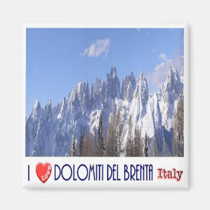 TAA046 BRENTA DOLOMITES, I Love, Italy, Fridge Magnet