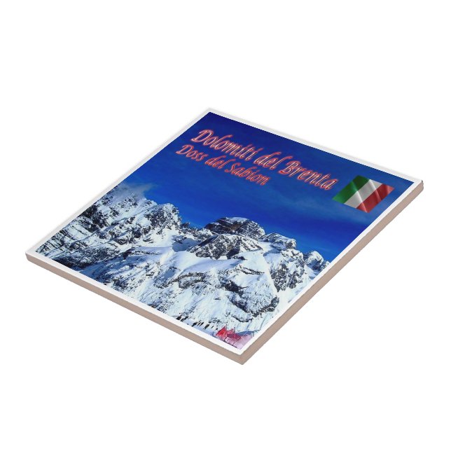 TAA047 BRENTA DOLOMITES, Doss del Sabion, Ceramic Tile (Side)