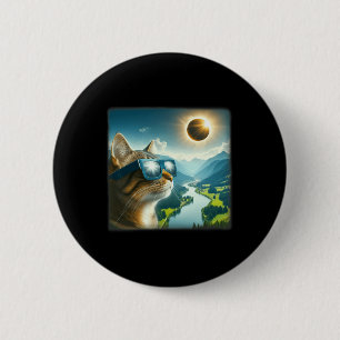 Tab 2024 Total Solar Eclipse 6 Cm Round Badge