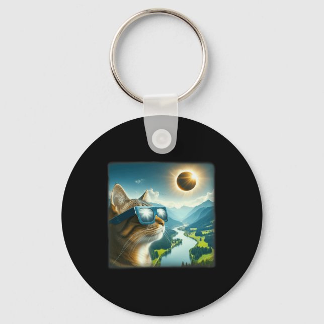 Tab 2024 Total Solar Eclipse  Key Ring (Front)