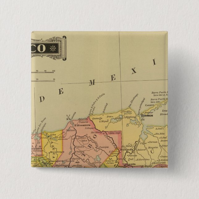 Tabasco 15 Cm Square Badge (Front)