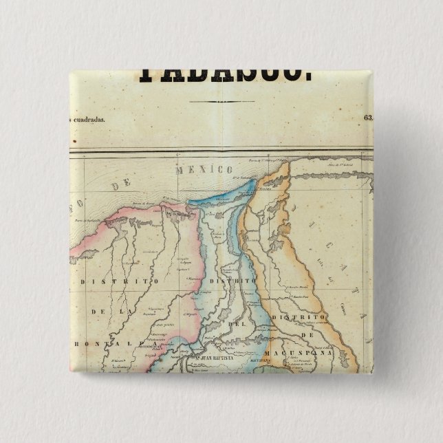 Tabasco, Mexico 15 Cm Square Badge (Front)