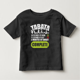 Tabata Workout Fitness Bootcamp Cardio Toddler T-Shirt