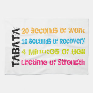 Tabata Workout Tea Towel