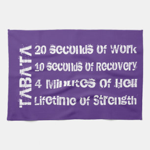 Tabata Workout Tea Towel