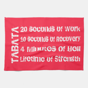 Tabata Workout Tea Towel