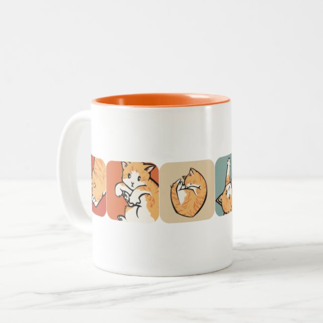 Tabbies Two-Tone Coffee Mug (Front Left)