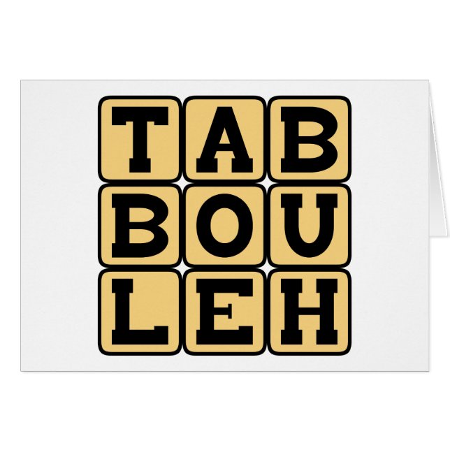 Tabbouleh, Levantine Vegetarian Dish (Front Horizontal)