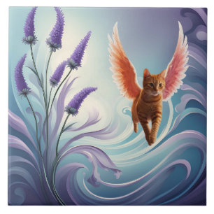 Tabby Angel Decorative Tile