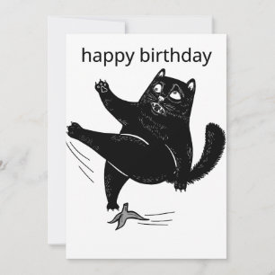 Tabby Cat Birthday Card, Cat birthday Cat, Tabby B Invitation