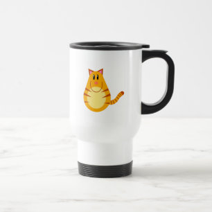 Tabby Cat Cartoon Travel Mug