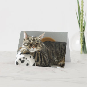 TABBY CAT "CHILL" BIRTHDAY CARD FOR ANYONE