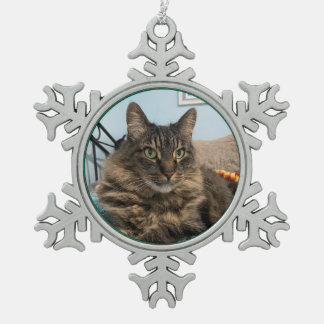 Tabby Cat Christmas Ornament