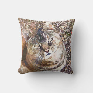 TABBY CAT CUSHION
