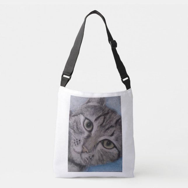 Tabby Cat Drawing Tote (Front)