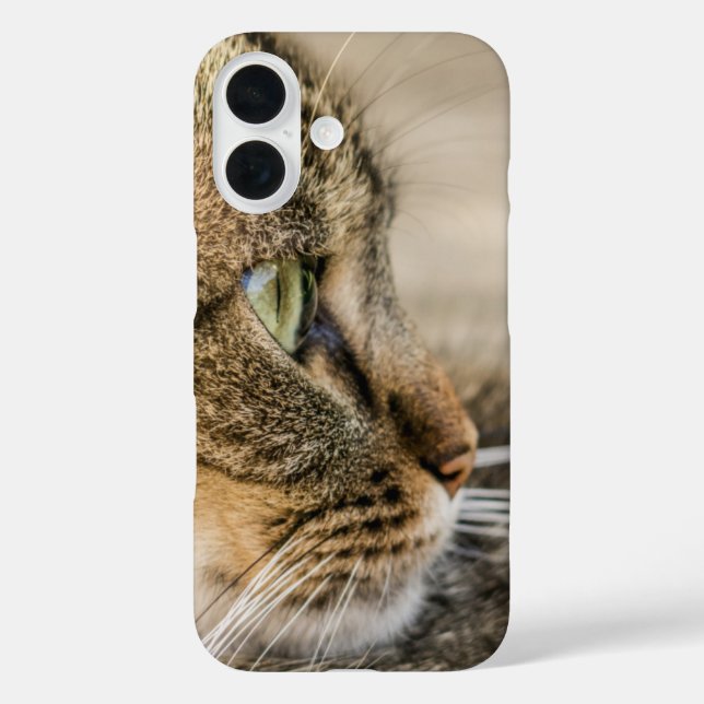 Tabby Cat Face Close-up Case-Mate iPhone Case (Back)