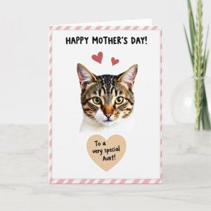 Tabby Cat Happy Mothers Day Card