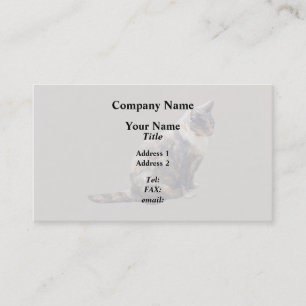 Tabby Cat in Shades of Brown Business Card