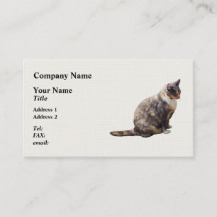 Tabby Cat in Shades of Brown Business Card