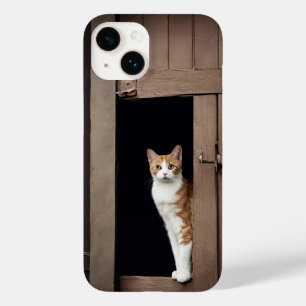 Tabby Cat in Shed Doorway Case-Mate iPhone 14 Case