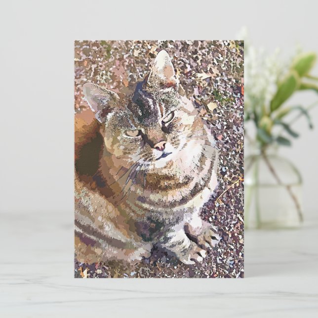 TABBY CAT INVITATION (Standing Front)